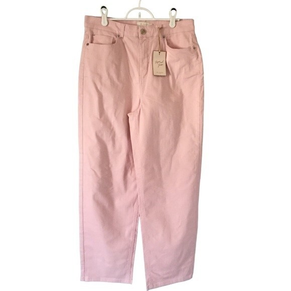 Ted Baker Lemin Pink High Waisted Straight Leg Ankle Jeans. NWT. Size 30 - Picture 4 of 12